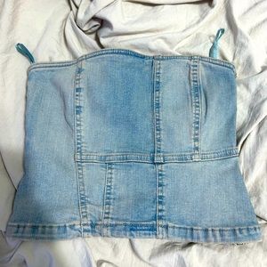 Zara small denim top